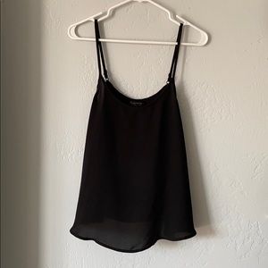 Black sheer tank top